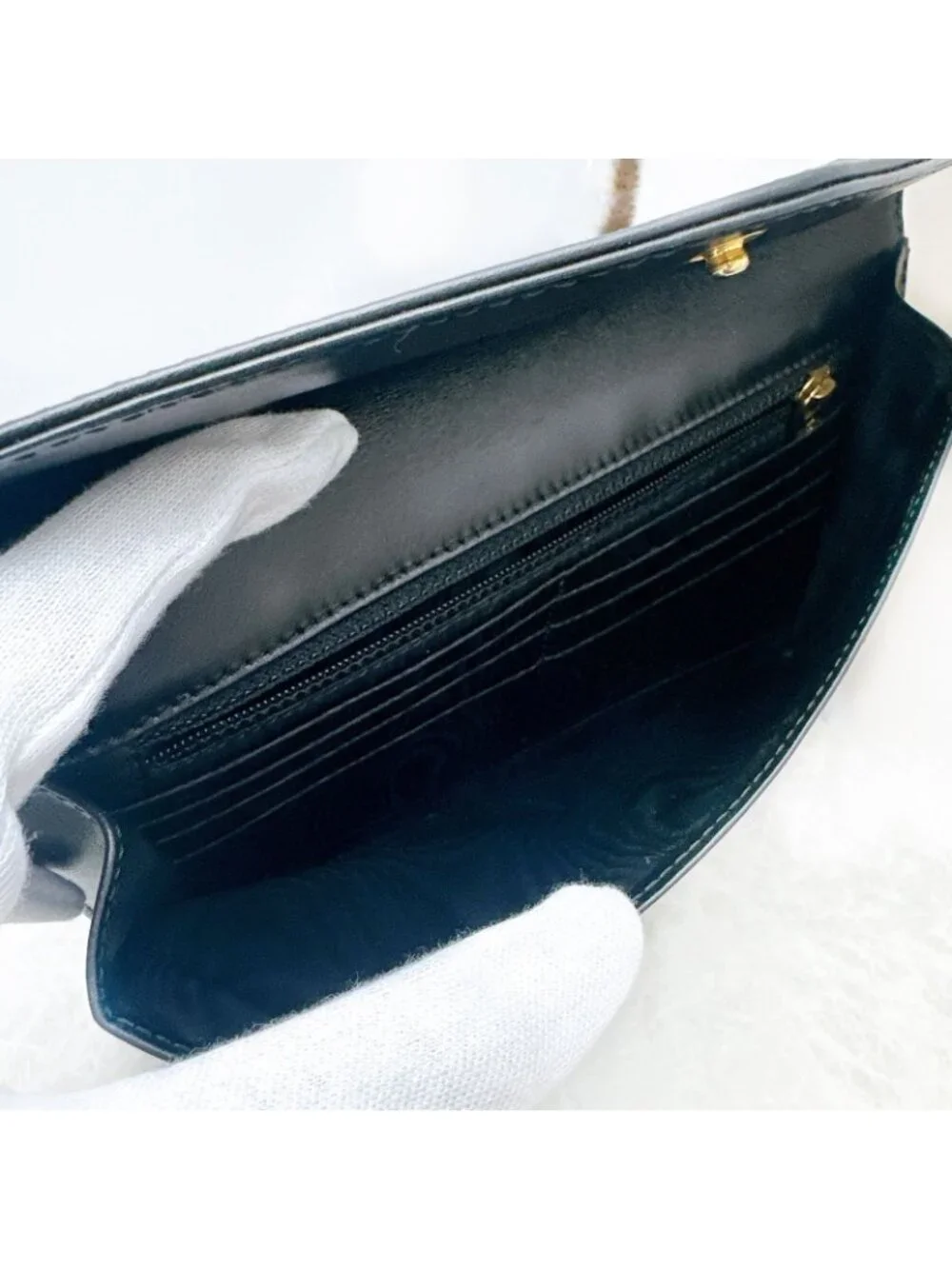 Chanel Wallet Lambskin Black Simple